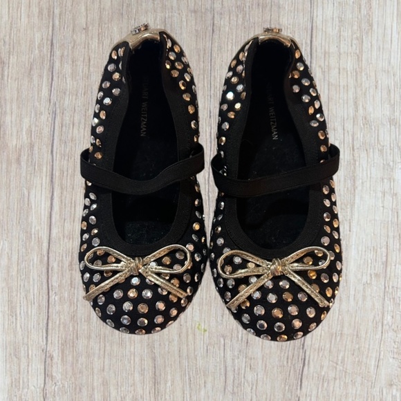 9c Stuart Weitzman Fannie Sparkle Ballet Flats - Picture 1 of 6